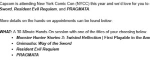 Capcom Is Coming To New York Comic Con